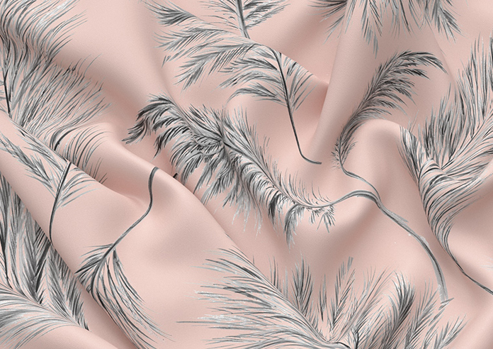 Pampas Grass, Sorbet - Motorised Roman Blind - Image 4